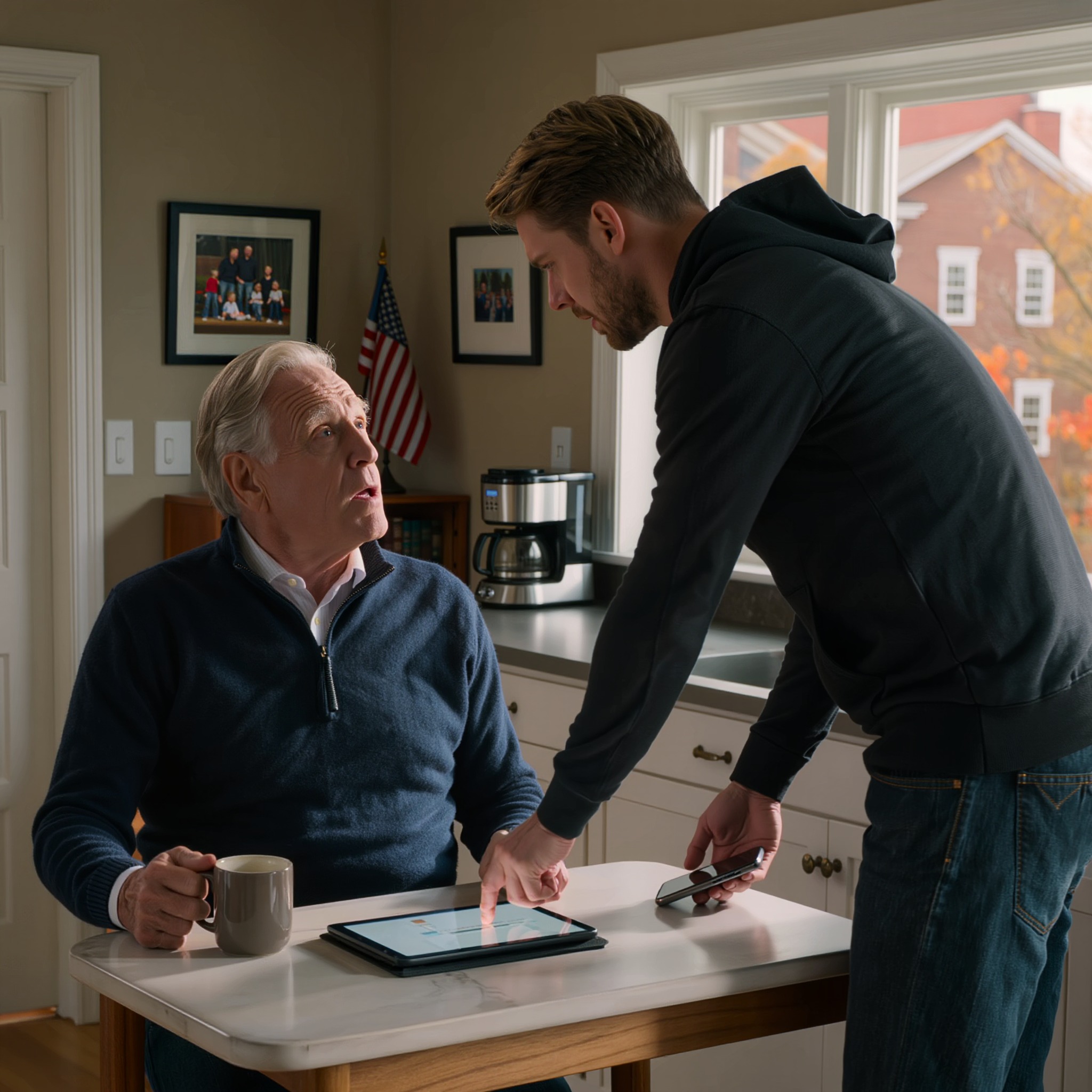 A születésnapomon a lányom egy vadonatúj tabletet adott nekem. Elvittem az unokámhoz – aki kiberbiztonsági elemző –, hogy segítsen beállítani. Öt percig nézte, majd elsápadt. Odahajolt, és azt suttogta: „Nagyapa, ezt jelentenünk kell.” Nem hittem neki. Azt mondogattam magamnak, hogy valószínűleg semmi. De tizenegy nappal később erősen kopogtak az ajtómon, és két rendőr állt ott, és név szerint a lányomat kérdezték… – Hírek