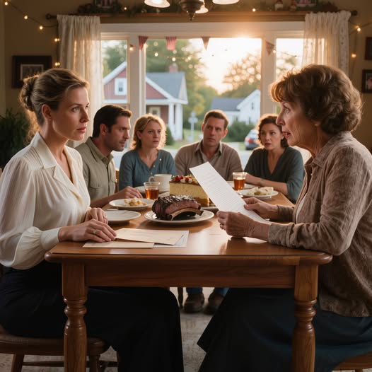 „To twój ostatni posiłek w tym domu” – uśmiechnęła się mama; sięgnęłam do torby i położyłam na stole jeden dokument. „Twój też”. Przeczytała go raz, a potem jeszcze raz. „Nie możesz tego zrobić!” – Wiadomości