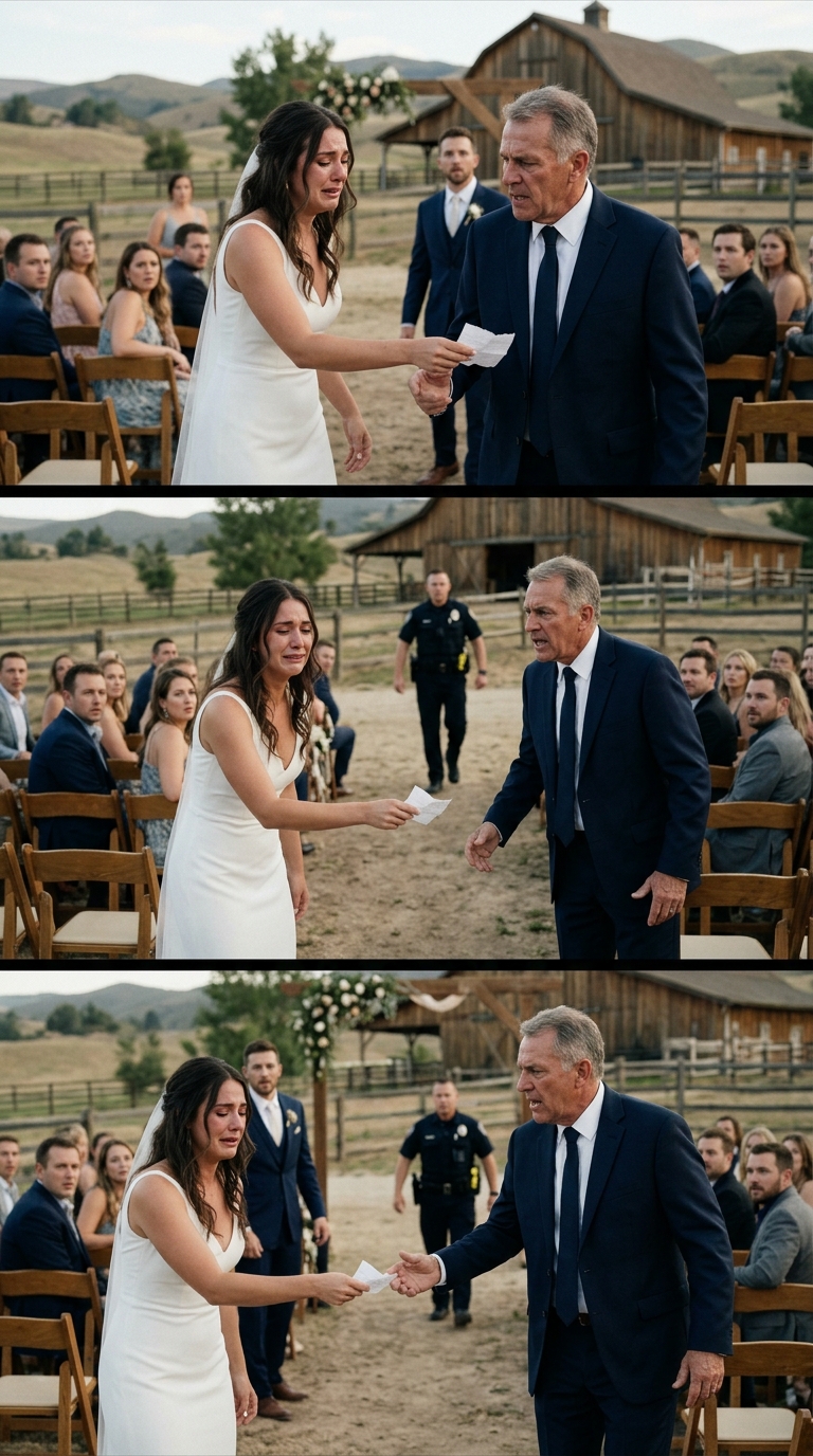 Mój przyszły zięć ciągle pytał o moją ziemię, aż w końcu moja córka wręczyła mi przy ołtarzu liścik
