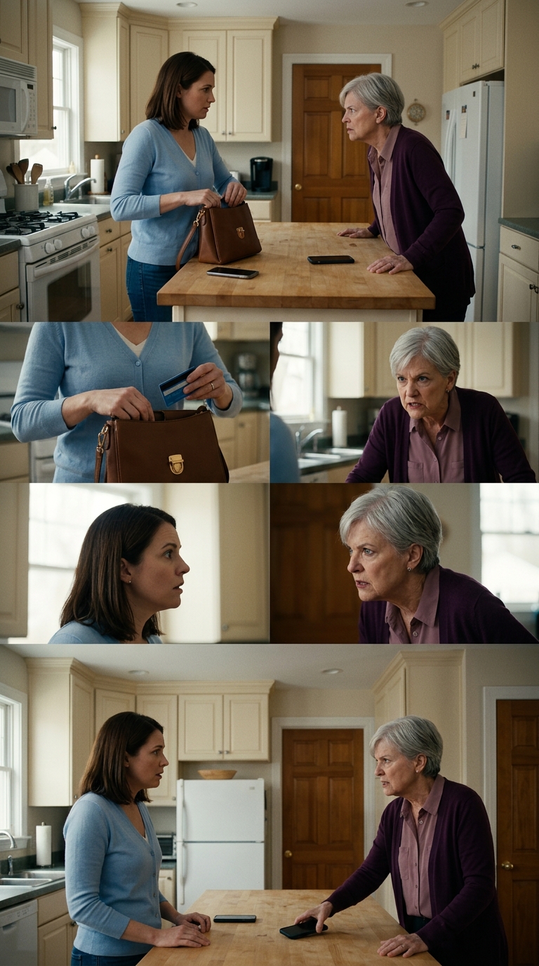 A lányom elvette a táskámat a saját konyhámban, és azt mondta, hogy már nincs rá szükségem.