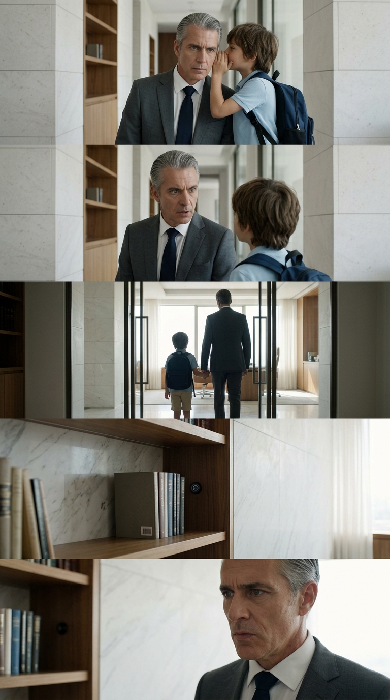 „W twoim biurze jest kamera” – wyszeptał chłopiec – to, co wydarzyło się później, zszokowało dyrektora generalnego – Wiadomości