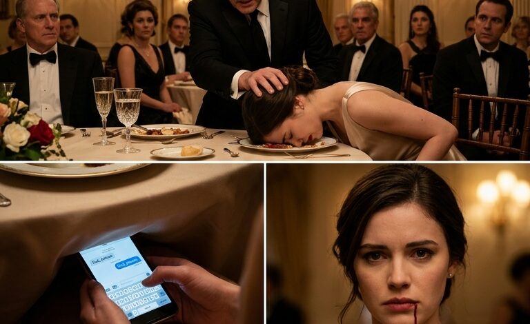 Az évfordulós vacsoránkon az apósom folyamatosan gúnyolódott velem, de abban a pillanatban, hogy ellenálltam, a férjem pofon vágott 550 vendég előtt. A teremben kitört a nevetés. Letöröltem a könnyeimet… és lebonyolítottam egy hívást…