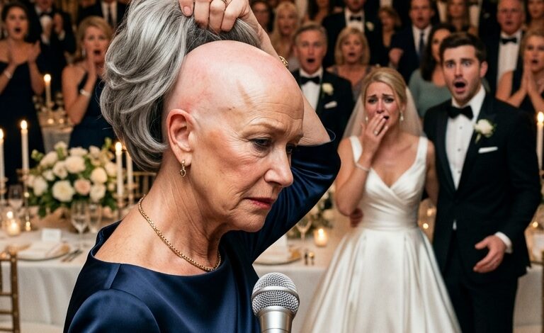 Obudziłam się łysa w dniu ślubu mojego syna. Moja synowa zostawiła mi liścik: „Teraz wyglądasz tak, jak… Wiadomości