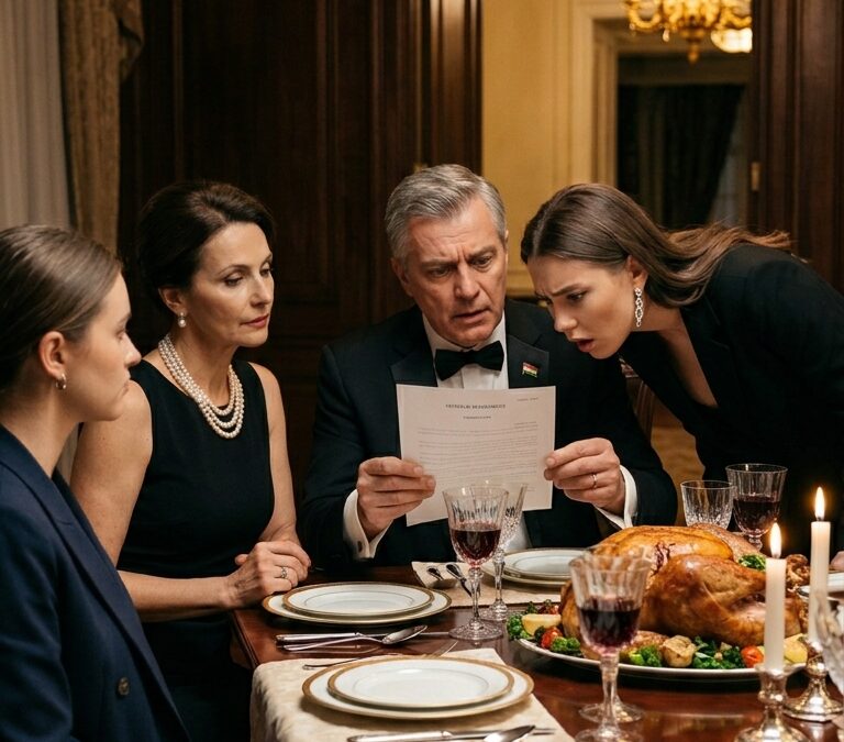 Mój ojciec wzniósł toast w Święto Dziękczynienia i powiedział: „Przynajmniej Laura stała się kimś”. Wszyscy się śmiali, a ja siedziałam na drugim końcu stołu w znoszonych butach i cienkim płaszczu, udając, że wciąż potrzebuję ich aprobaty. Moja siostra uśmiechała się, jakby zdobyła rodzinę na zawsze. Mama nawet na mnie nie spojrzała. Wtedy tata zapytał: „Noro, nadal zajmujesz się tym małym mieszkankiem?”. Sięgnęłam do torby, wsunęłam jeden dokument między sos żurawinowy a kieliszki do wina i patrzyłam, jak w pokoju zapada cisza. Bo dom, w którym jedli… był mój.